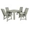 Highwood Usa Weatherly 5pc Square Outdoor Patio Furniture Dining Set AD-DNW44-EUC - alternate 1
